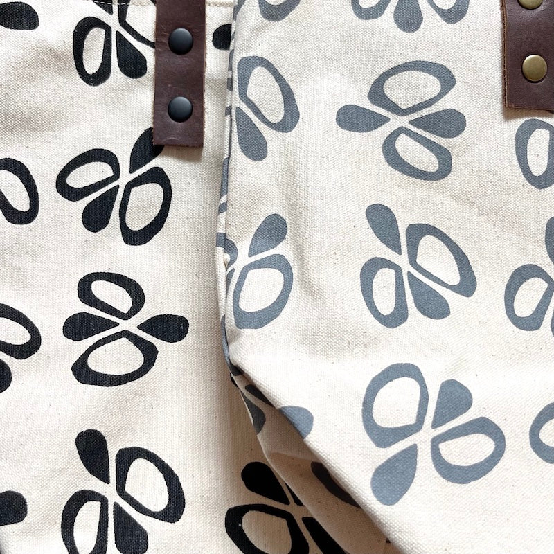 Canvas Bucket Bag- Petals