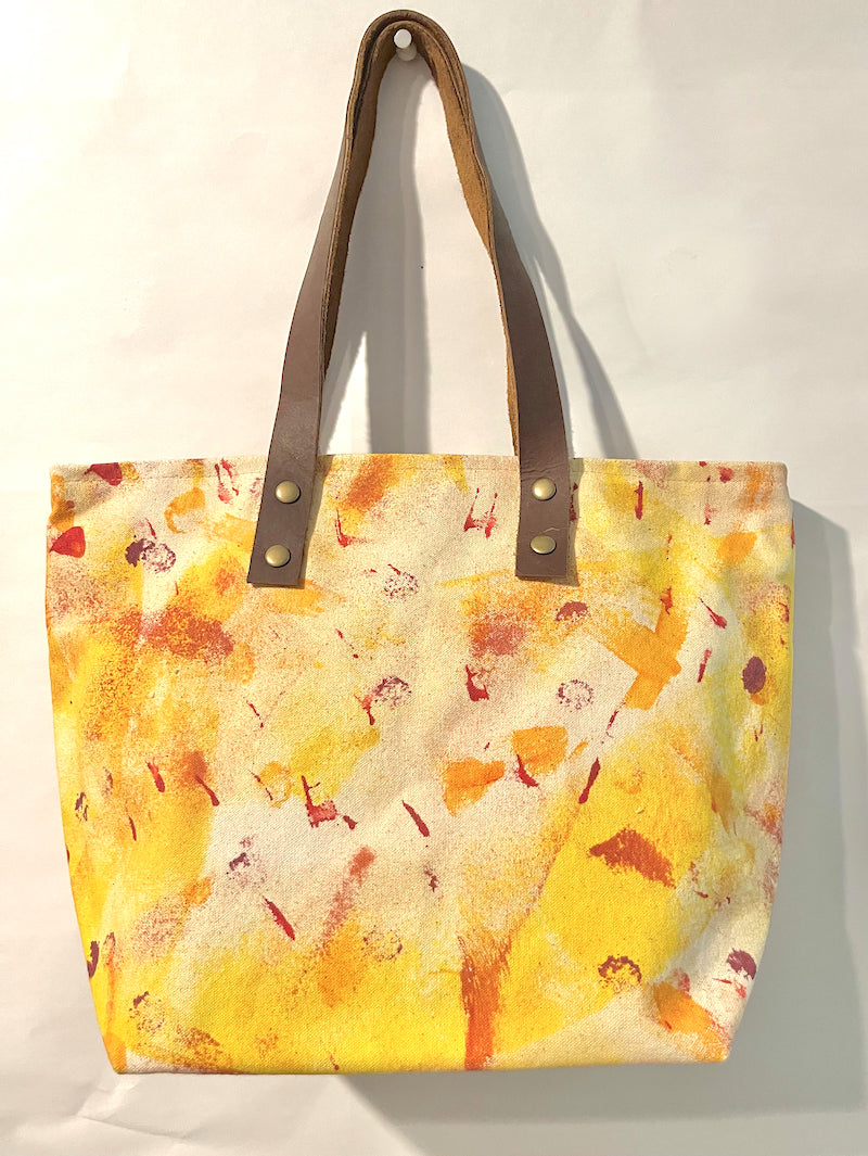 Canvas Bucket Bag- Sunshine