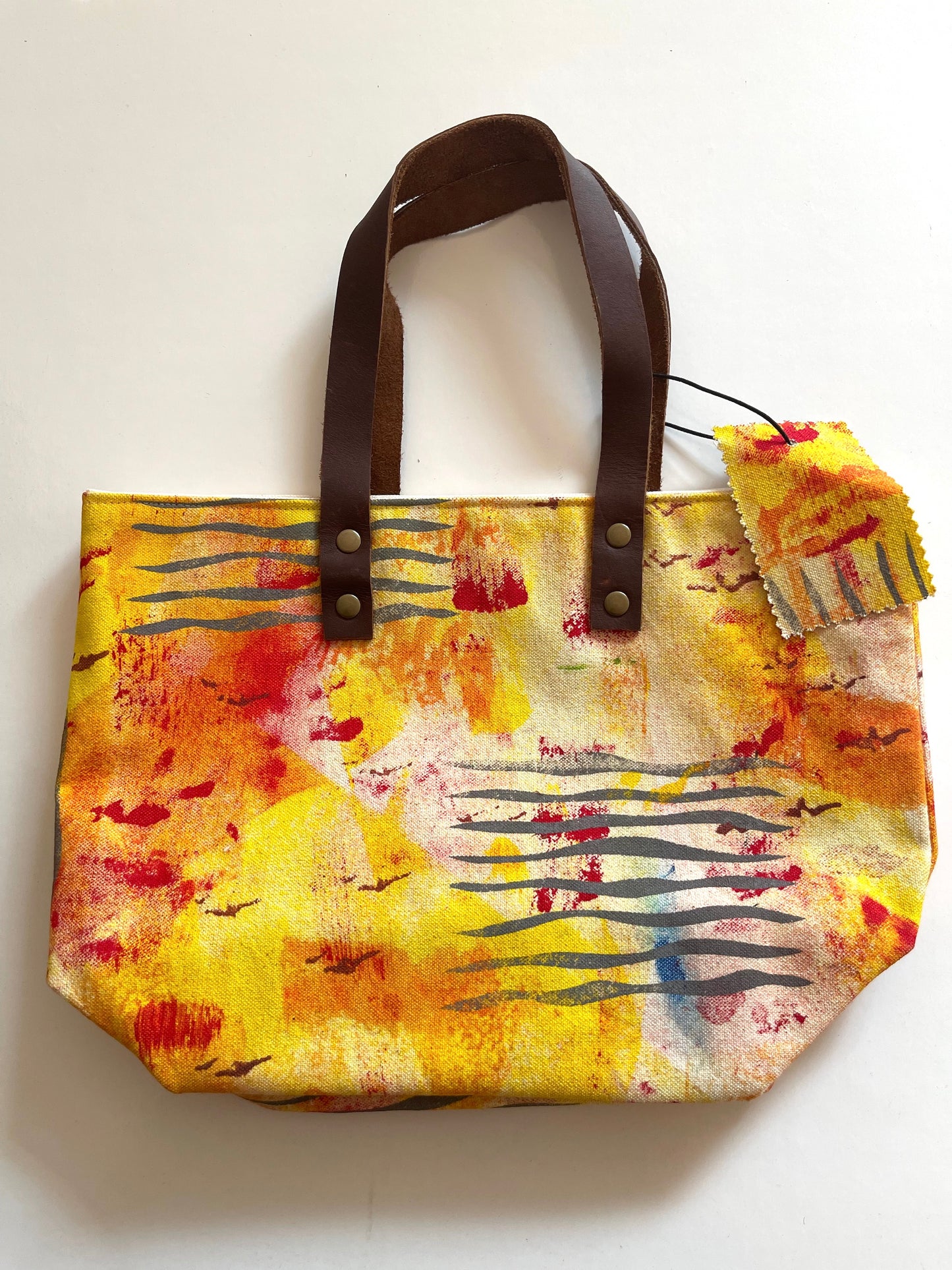 Canvas Bucket Bag- Desert Wave